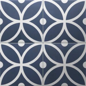 Vloertegel / wandtegel Rivoli donker blauw 20×20