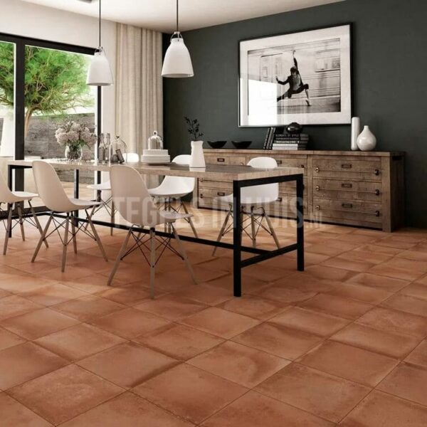 vloertegel rustic boeren plavuizen estriken cotto 33x33 cm