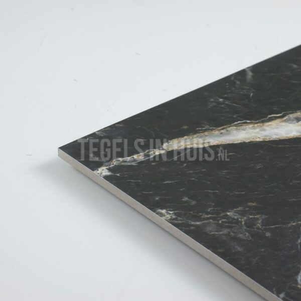vloertegel s. laurent marmer zwart mat 60x60 gerectificeerd