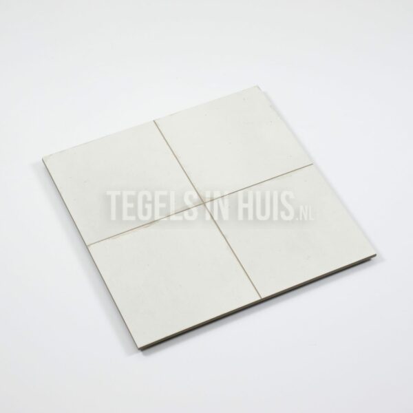 vloertegel savannah wit 45x45 cm uni ( 4 in 1 tegel ) vintage