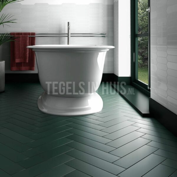 vloertegel stromboli mat teal groen viridian 9,2x36,8