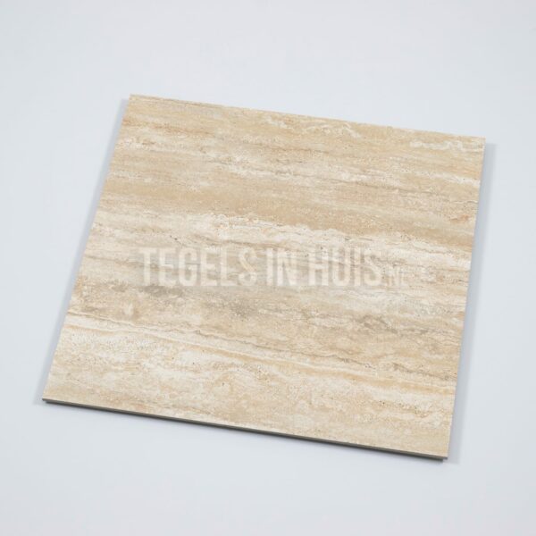 vloertegel travetin beige mat 60x60 gerectificeerd