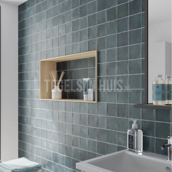 vloertegel / wandtegel argile glacier blauw 10x10