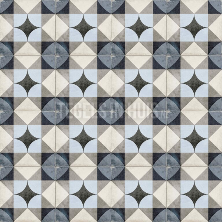 vloertegel vintage palais blauw 20x20cm