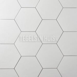 vloertegel / wandtegel hexagon hexatile wit 17.5x20