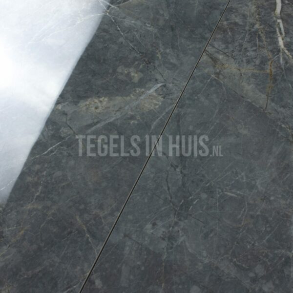vloertegel / wandtegel marble s donker grijs gepolijst 60x120 gerectificeerd