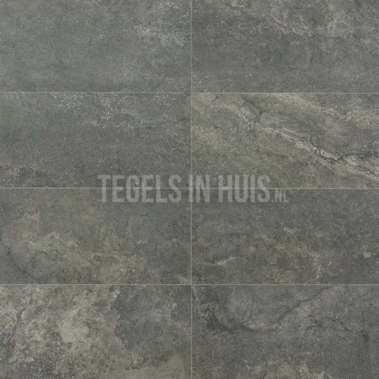 vloertegel / wandtegel pietra cap graphite donker grijs gepolijst 30x60 gerectificeerd