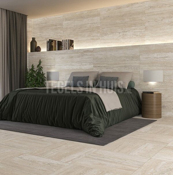 vloertegel / wandtegel travetin natural mat 60x120 gerectificeerd