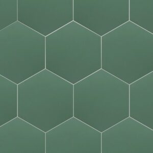 Vloertegel / wandtegel hexagon Coimbra zwart 17,5×20