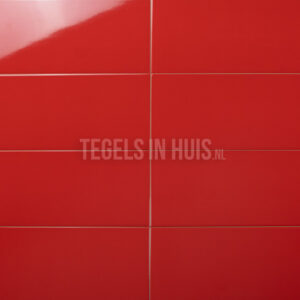 wandtegel 20x40 glans rood waamb363