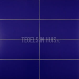 wandtegel 20x40 mat donker blauw waamb545