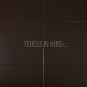 wandtegel 20x40 mat donker bruin waamb681