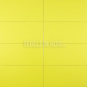 wandtegel 20x40 mat geel groen waamb464