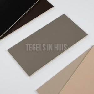 Wandtegel 20×40 mat zwart WAAMB732