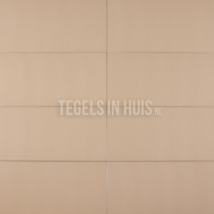 wandtegel 20x40 mat licht beige bruin waamb311