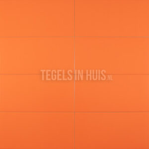 wandtegel 20x40 mat oranje rood waamb460