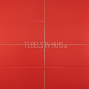 wandtegel 20x40 mat rood waamb373