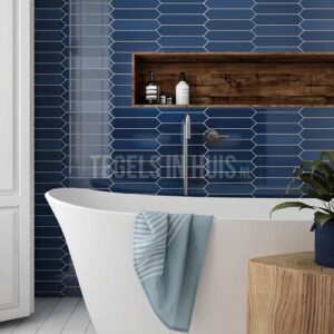 wandtegel arrow adriatic blue blauw 5x25