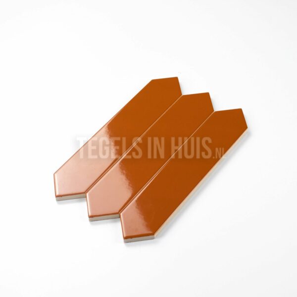 wandtegel arrow russet oranje 5x25