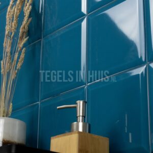 wandtegel capsule metro kalami blauw 15x15