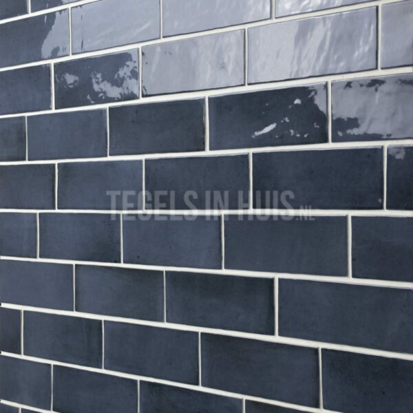 wandtegel coco donker blauw night glans 5x15