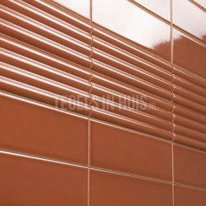 wandtegel costa nova onda terracotta glans 5x20
