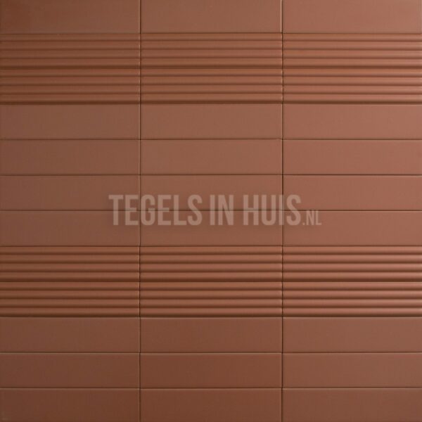 wandtegel costa nova onda terracotta mat 5x20