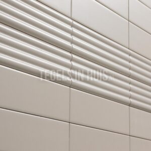 wandtegel costa nova onda pale beige mat 5x20