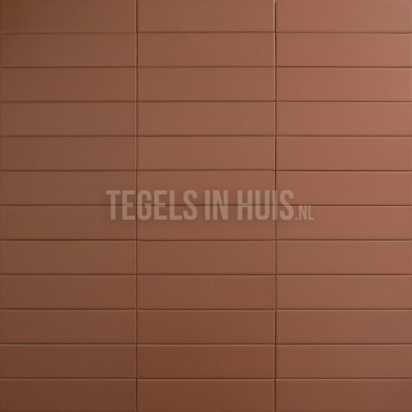 wandtegel costa nova terracotta mat 5x20