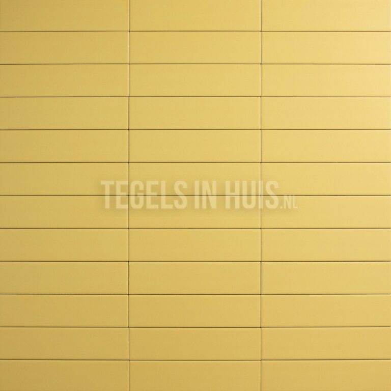 wandtegel costa nova geel mat 5x20