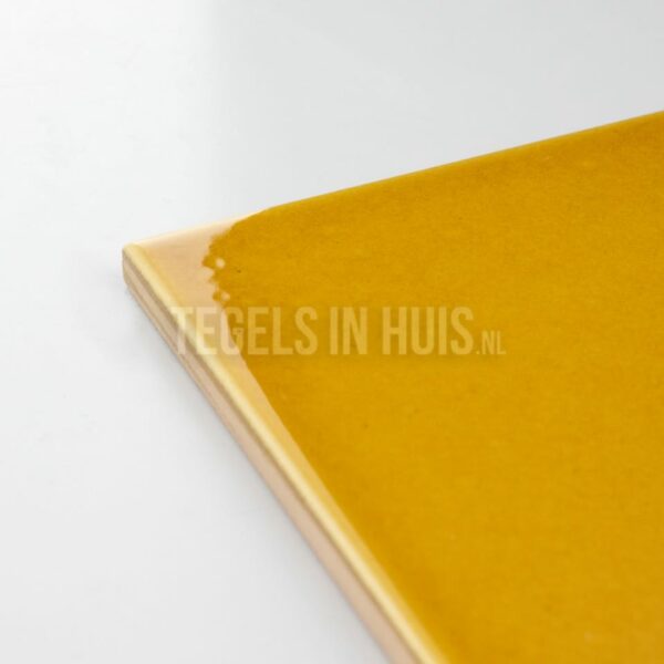 wandtegel evolution glans amber geel craquelé 15x15 cm