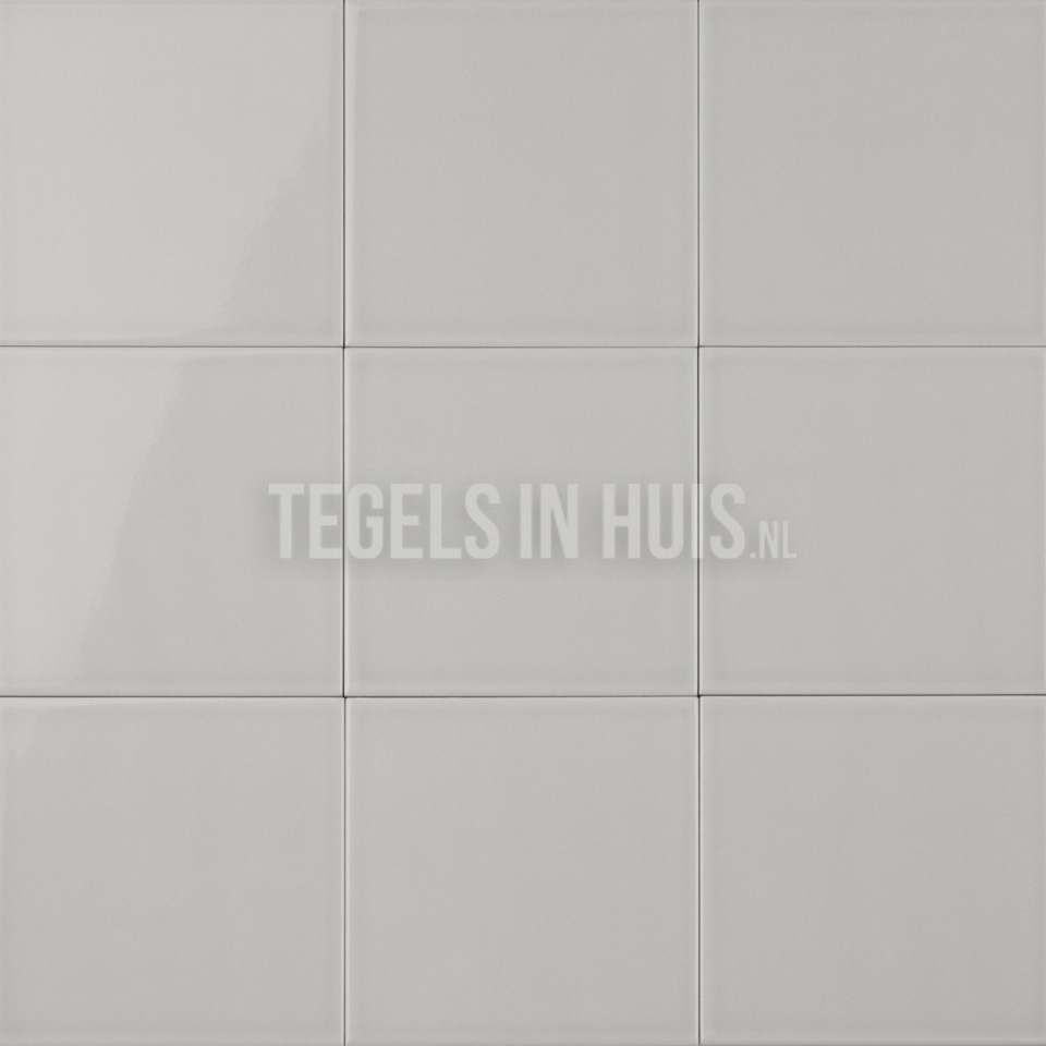 wandtegel evolution glans claro grijs 15x15 cm