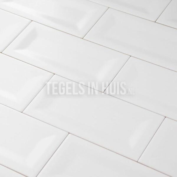 wandtegel evolution in metro mat wit 7,5x15 cm
