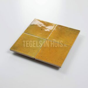 wandtegel hanoi caramel geel 10x10