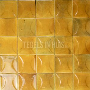 wandtegel hanoi caramel geel decor 10x10