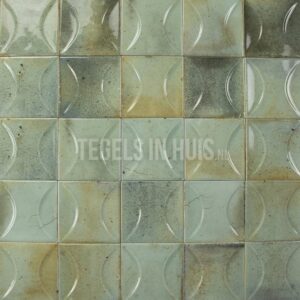 wandtegel hanoi celadon groen decor 10x10