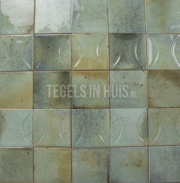 wandtegel hanoi celadon groen decor 10x10