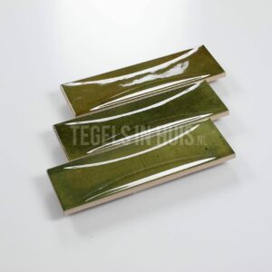 wandtegel hanoi olijf groen decor 6.5x20