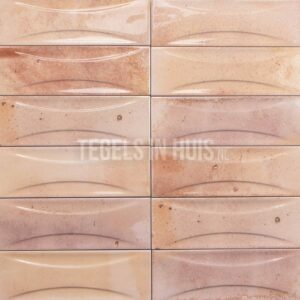 Wandtegel Hanoi caramel geel 6.5×20