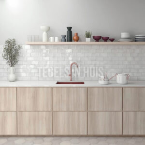 wandtegel 7,5x15 manacor wit handvorm glans