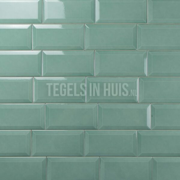 wandtegel metro tegels jade groen glans 7.5x15