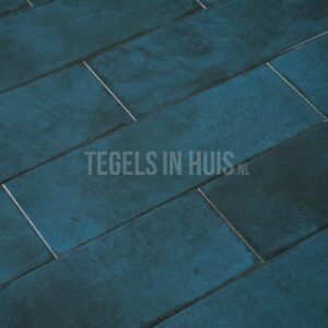 wandtegel titan ocean blauw glans 10x30