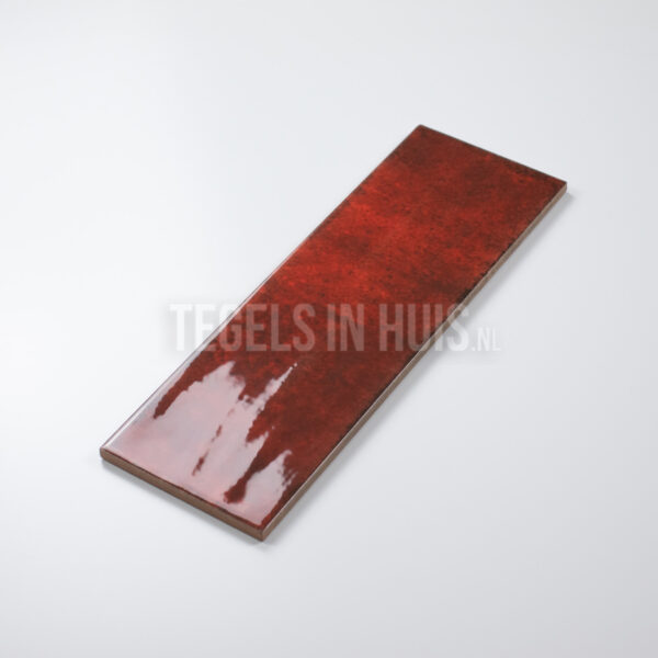 wandtegel titan ruby rood glans 10x30