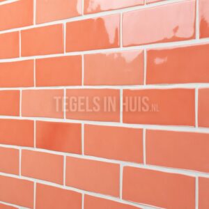 wandtegel zellige rio coral roze glans 5x15