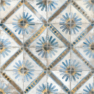 vintage vloertegel fs marrakech bleu 45x45cm 4 in 1
