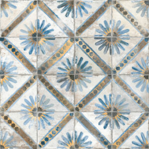 Vintage vloertegel FS Marrakech Bleu 45x45cm 4 in 1