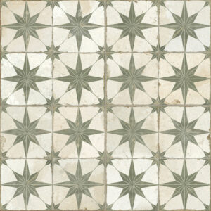 Vintage vloertegel FS Star N zwart 45x45cm 4 in 1