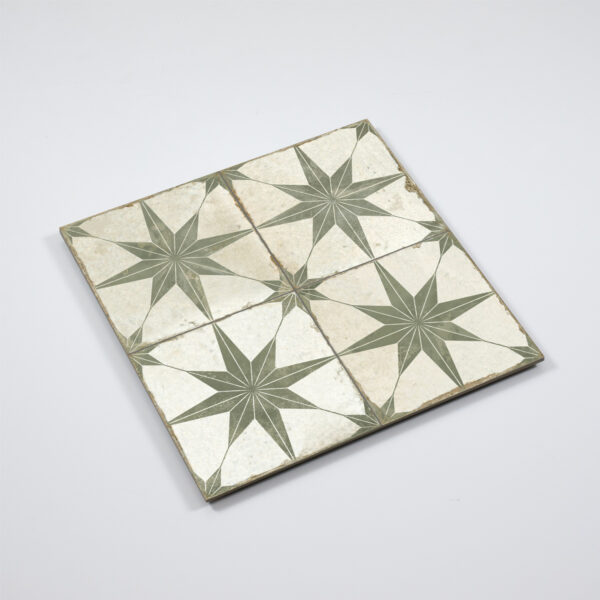 vintage vloertegel fs star s sage groen 45x45cm 4 in 1