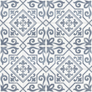 vloertegel ayala blauw 45x45 cm ( 4 in 1 tegel ) vintage