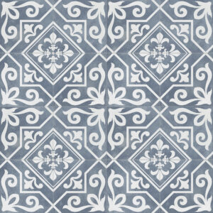 vloertegel ayala blauw reverse 45x45 cm ( 4 in 1 tegel ) vintage
